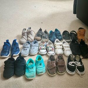 Baby Toddler Boy Shoe Lot 15 pairs